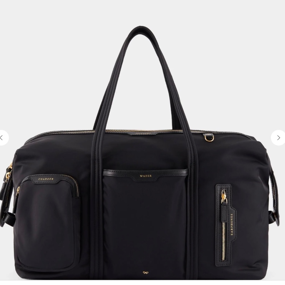 Anya Hindmarch In-Flight Travel Bag Black